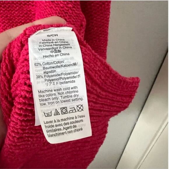 J. Crew Tipped Beach Sweater in Pink - Picture 6 of 6